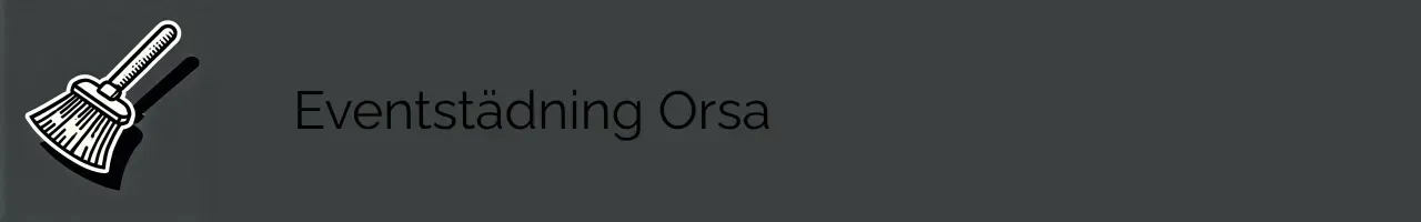 Eventstädning Orsa